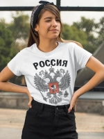 Футболка принт Россия