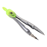 Циркуль с защитным колпачком, пластиковый футляр, 3 цвета микс