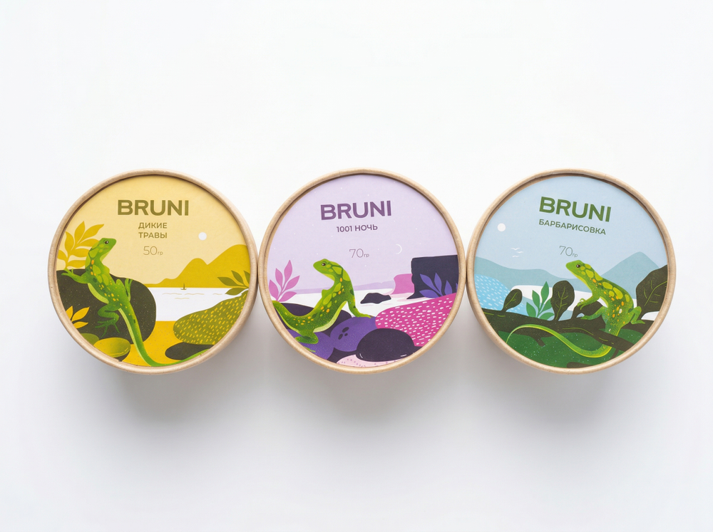 Чайный набор Бруни, 3 вкуса