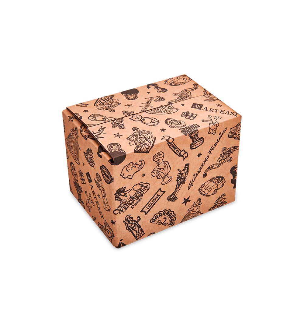 GAEM Art ГКП-26 Коробка 4-х клапанная гофрокартон 100х80х80