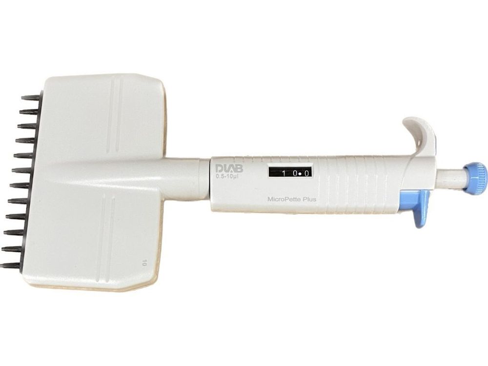 DLAB-12-0.5-10M Дозатор DLab MicroPette Plus двенадцатиканальный, переменного объема, 0.5-10 мкл