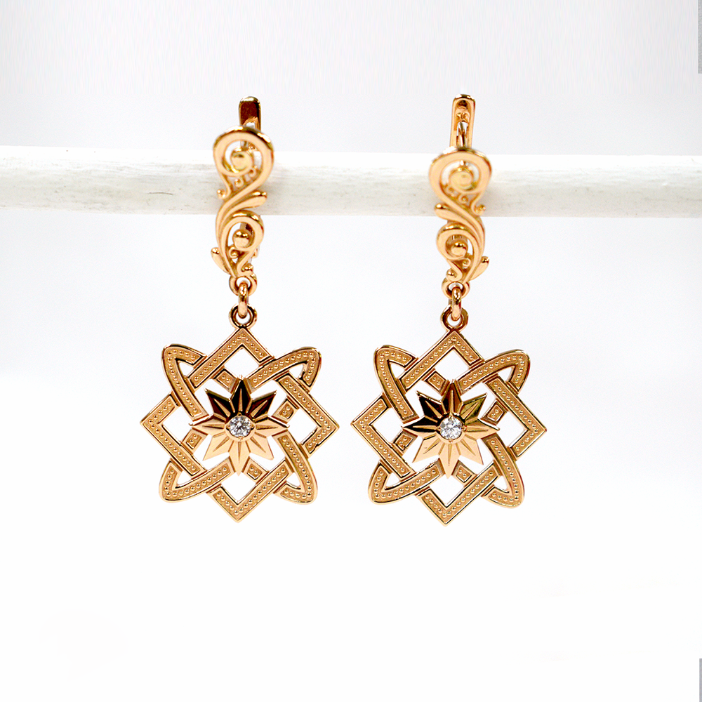 Серьги в стиле фьюжн