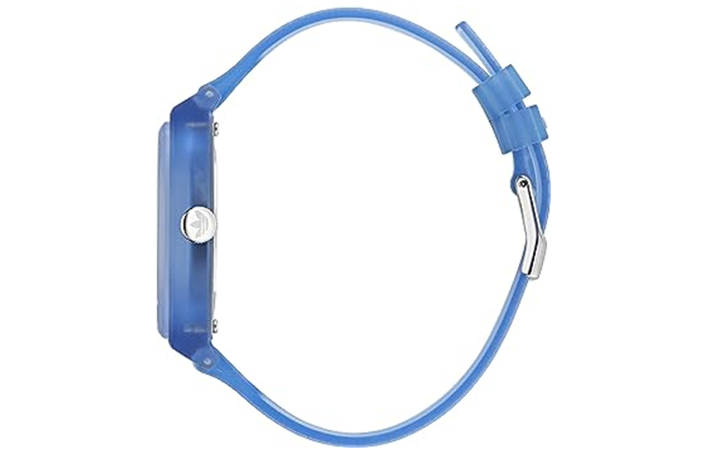 Adidas Originals STREET Wrist Watch Quartz Movement Resin Strap 38mm Blue Dial Men"s Watches 50m Water Resistant
