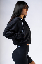 Кофта Relaxed Zip Hoodie POWER 895 BLACK