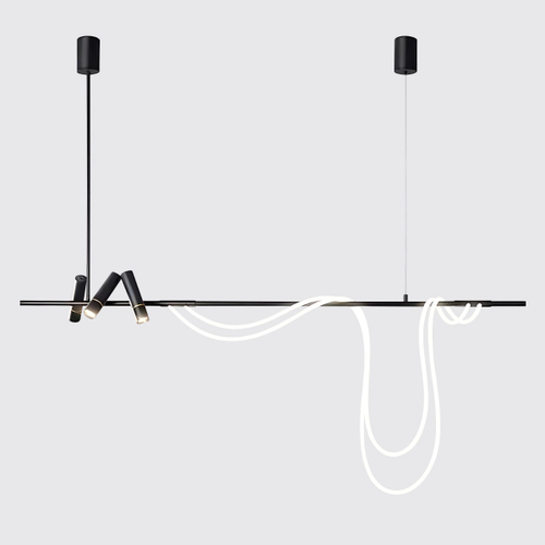 Подвесной светильник 7242P/L1200 black/white