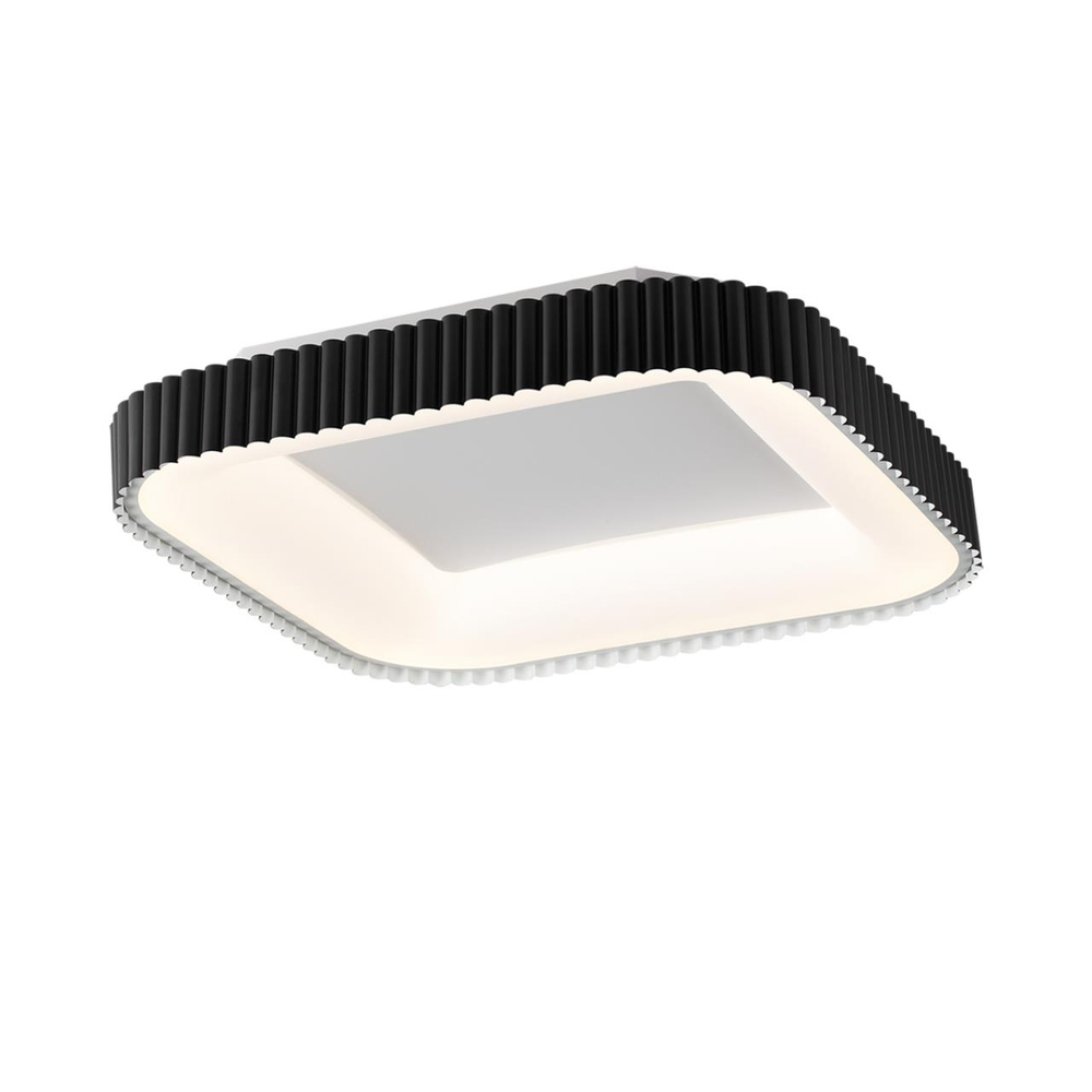 7768/56L AVRA LED SN 578 Светильник металл/белый/черный LED (56Вт+14Вт) 3000-6000K 500х500 IP43 пульт ДУ+подсветка SHARMEL