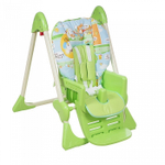 ГЛОБЭКС Стульчик для кормления Космик регулируемый Зеленый