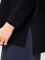 Лонгслив удлиненный оверсайз с разрезами