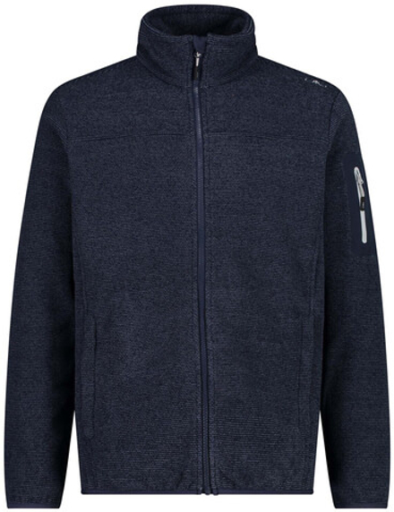 Толстовка флисовая CMP Men's jacquard Knit-Tech fleece with rhombus motif, артикул 38H2237, цвет BLUE-ICE (42NM)