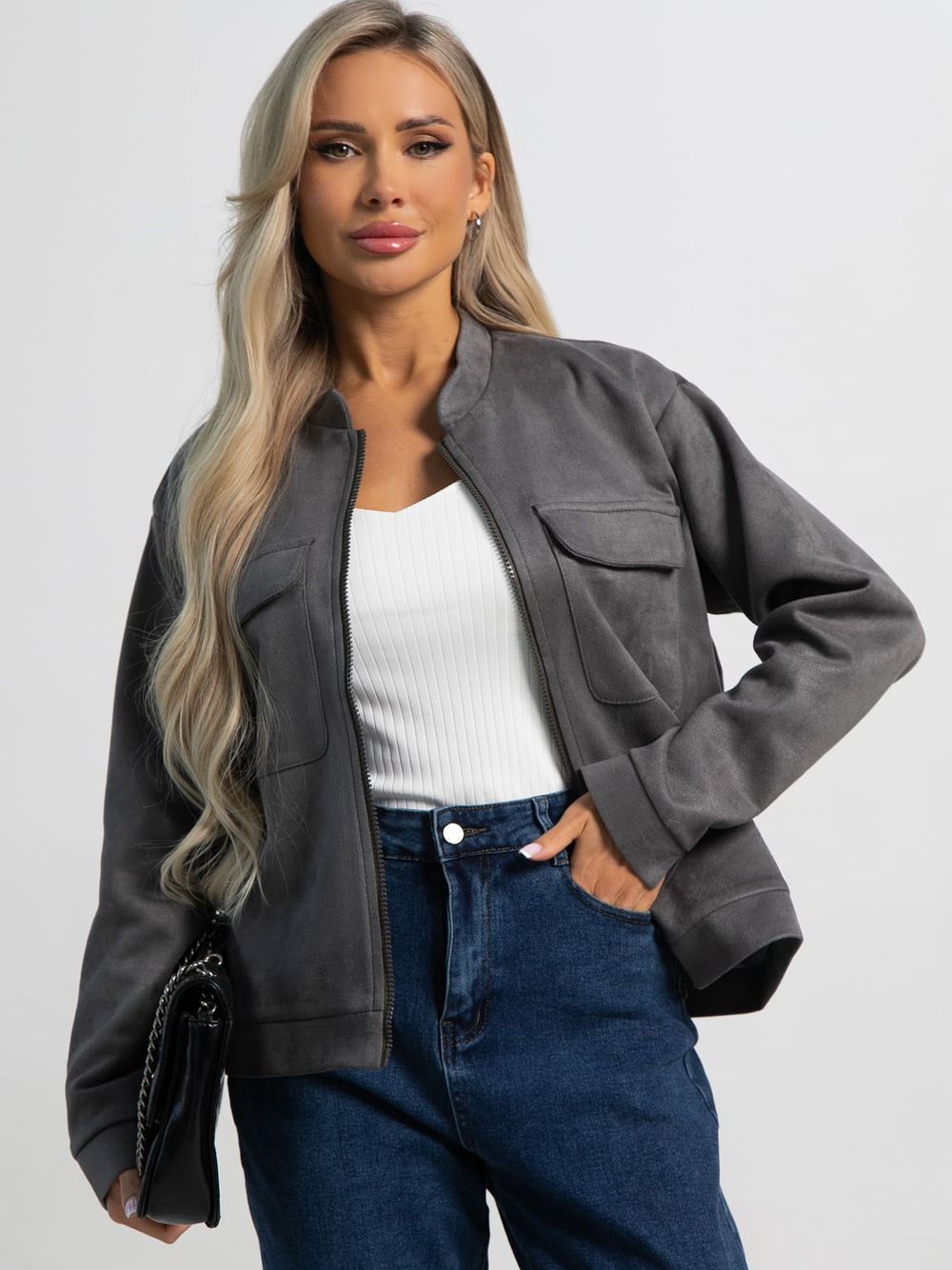 Бомбер Александра (графит) Б15302-2М LT Collection