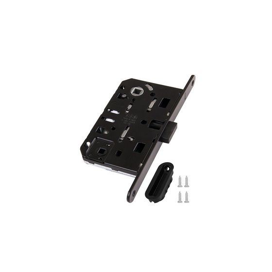 Замок магнитный AGB POLARIS с ответной планкой в цвете чёрный матовый