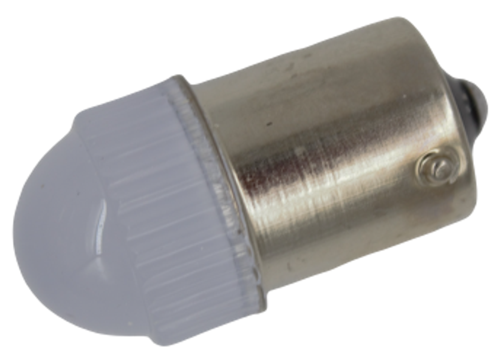 Светодиод 12V T25  ШАР MT с насечкой на стекле 0,6w 1но конт S0068