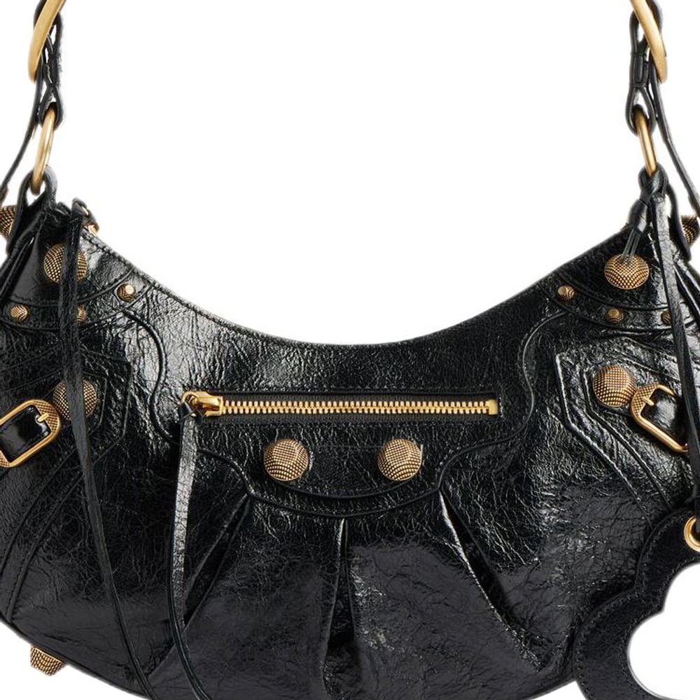 Balenciaga Le Cagole Cow Leather Crescent Bag, Dumpling Bag, Biker Bag, Shoulder Bag, Handbag, Shoulder Bag Small