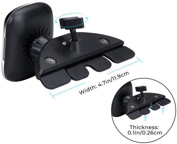 Автомобильный держатель Pitaka New MagMount QI CD Slot CMD3001Q (Black