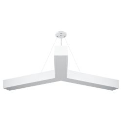 Светильник LED ЭРА Geometria SPO-144-W-40K-066 Igrek 66Вт 4000К 5000Лм IP40 1200*80 белый подвесной драйвер внутри