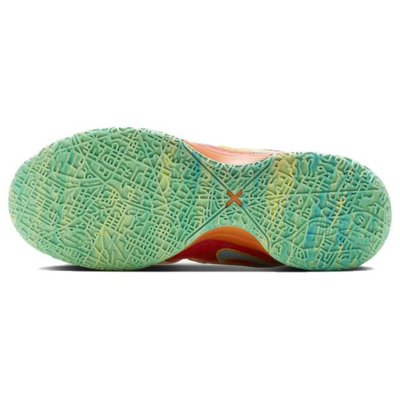 NIKE LeBron NXXT Gen Баскетбольные кроссовки Низкие Топ Розовые, фиолетовые, желтые Мужские