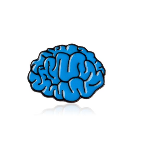 Пин на рюкзак и одежду. Brain