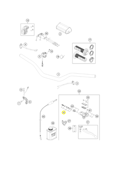 Ремкомплект машинки сцепления Magura DOT 9,5mm HQV TC/FC