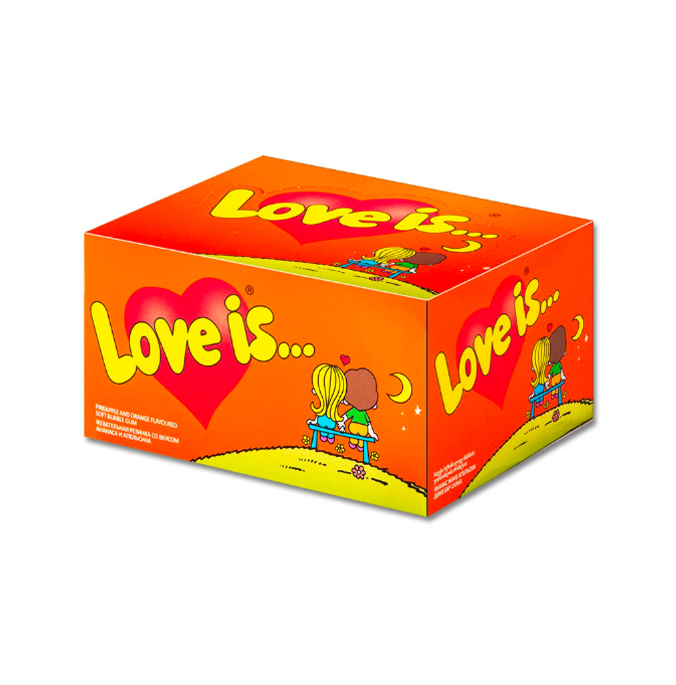 Жевательная резинка Love is ананас и апельсин 4,2г