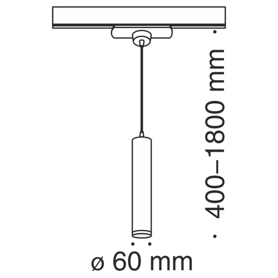 Трековый светильник Track lamps Unity 1 x  GU10 50Вт Technical tr008-1-gu10-w