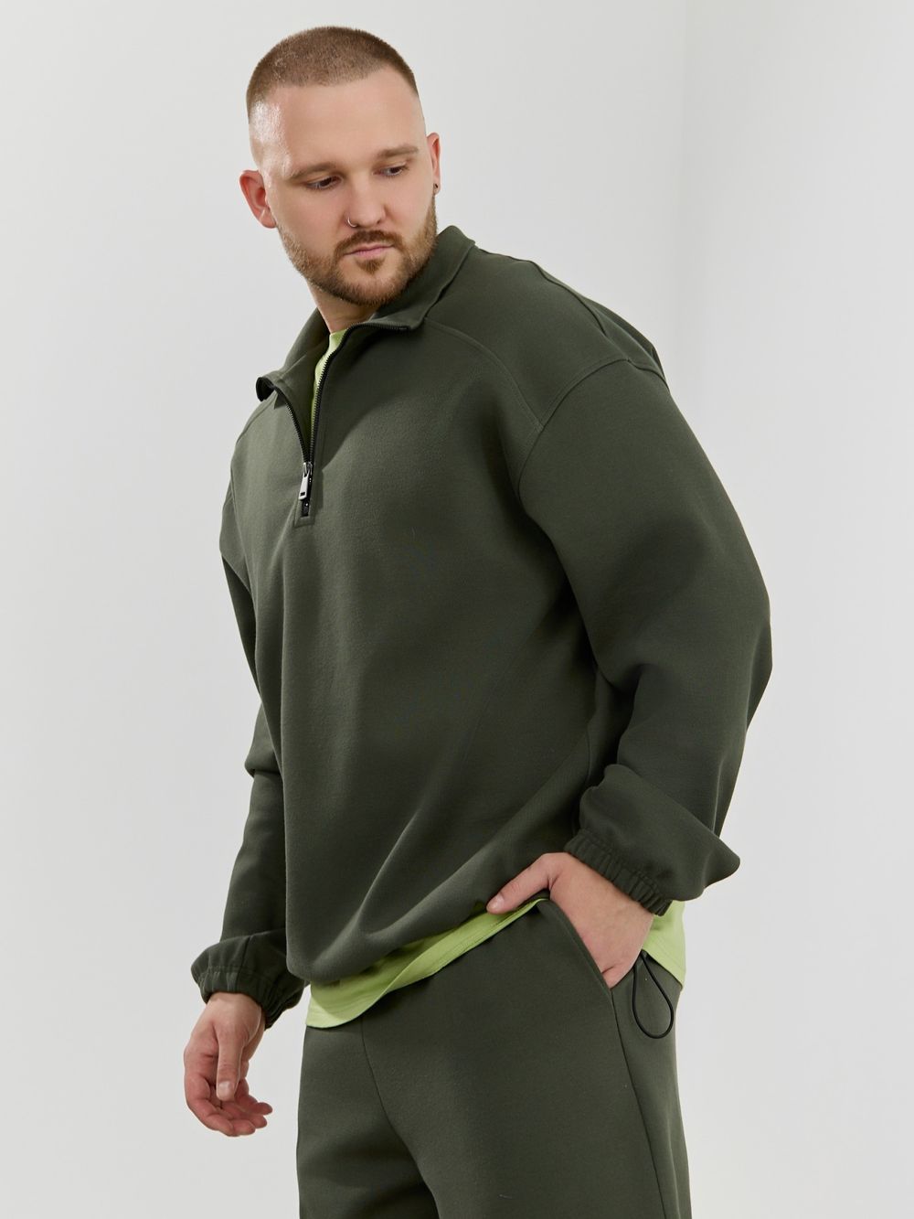 Толстовка мужская Интер-1 Виотекс ХАКИ