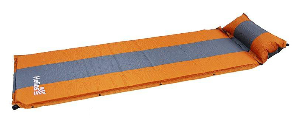 Коврик самонадувающ. Helios с подушкой HS-004Р 170х65х4