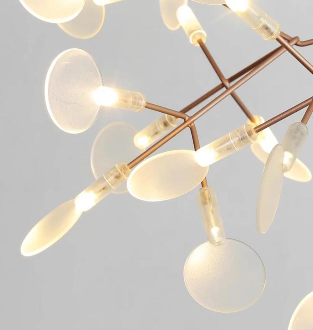 Pendant design lamp  Heracleum II by Moooi (Brass,  D72cm)