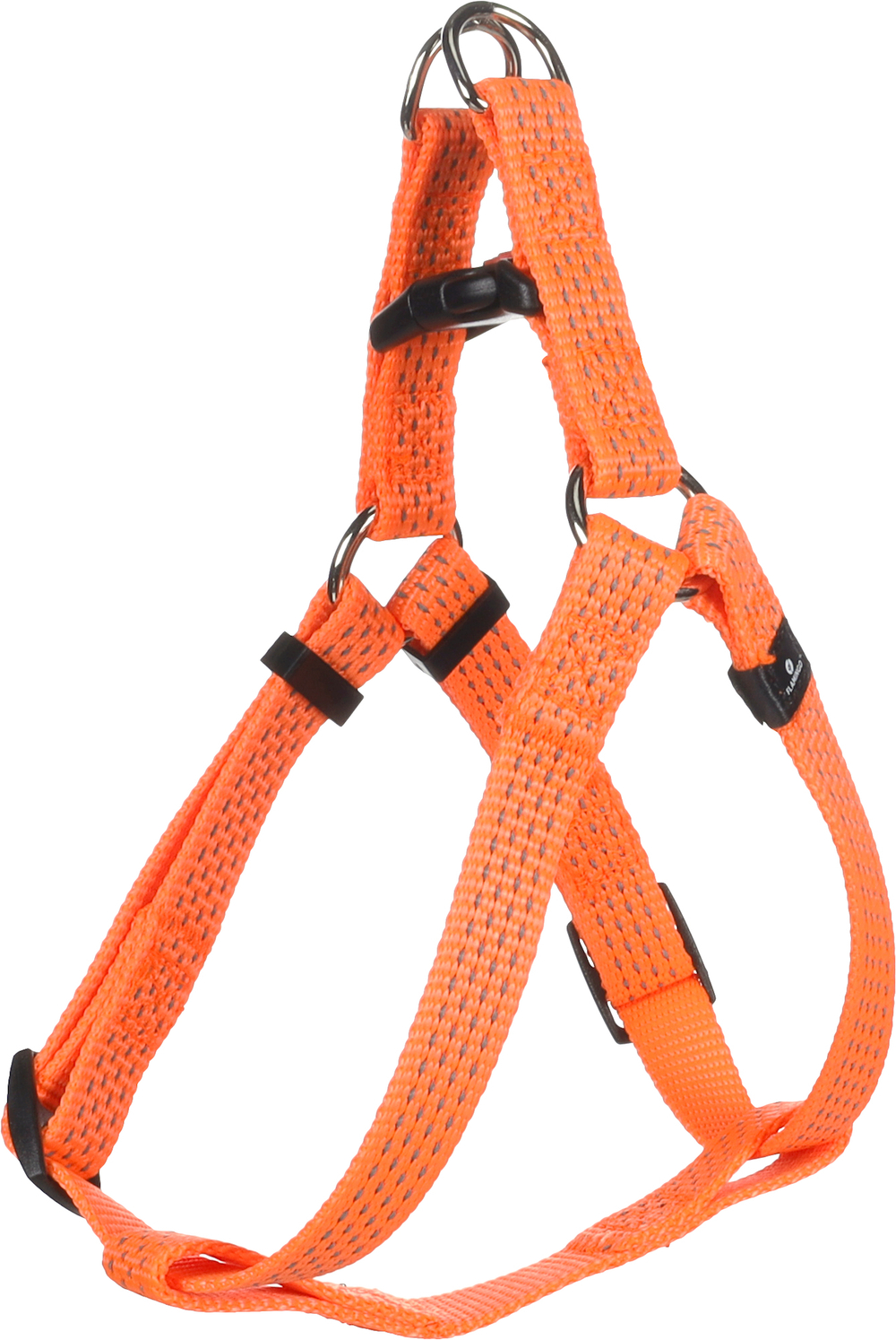 Шлейка STEP& GO LEN, L 40-70 см/ 25 мм, оранжевый, Flamingo