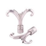 Наконечники "Овен" d16 мм, цвет хром матовый