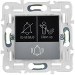 SKANDY Кнопка звонка с индикацией для отелей 10А SK-V17Gr серый IEK
