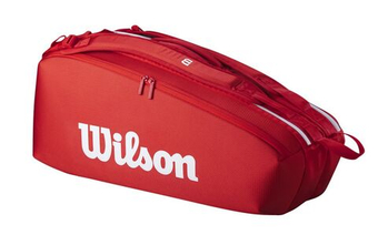 Сумка теннисная Wilson Super Tour 2025 6PK Racket - красный