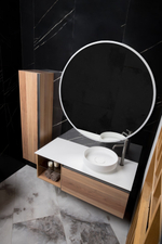 Boheme Раковина накладная Corian 400*130 Matt White