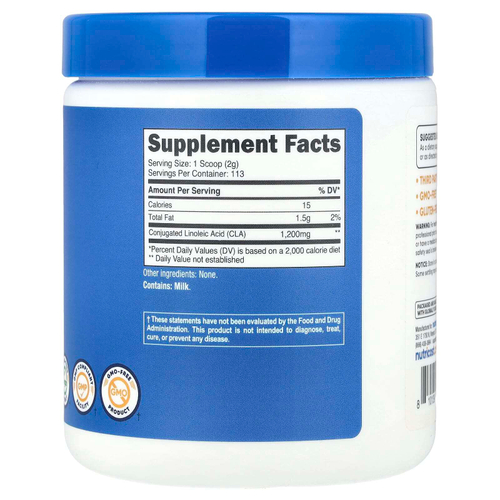 Nutricost, CLA, без добавок, 227 г (8,1 унции)