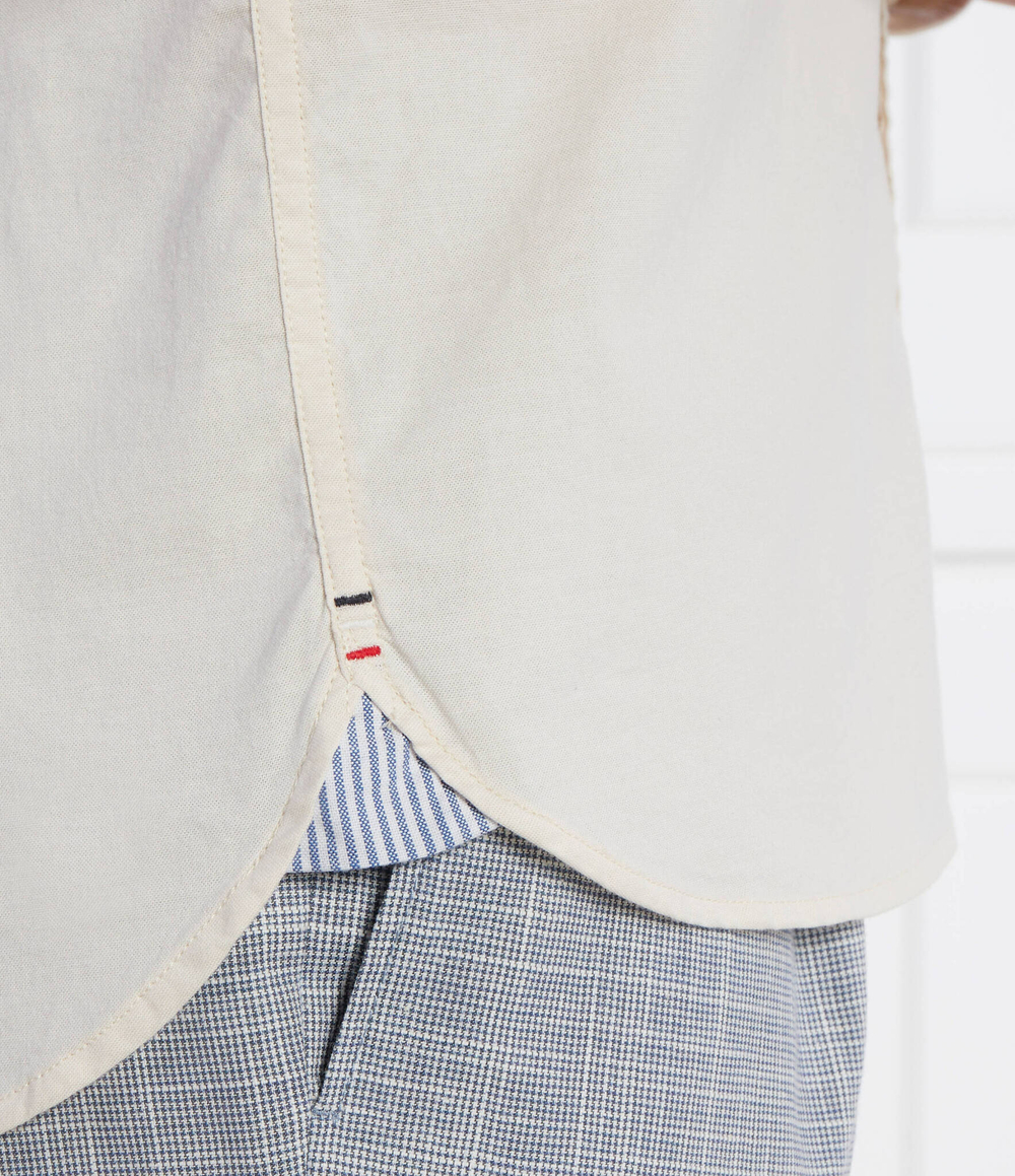 рубашка 1985 flex oxford rf shirt Tommy Hilfiger - экрю(MW0MW29968)