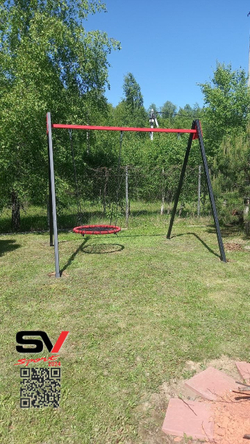 Монтаж уличных качелей Sv Sport