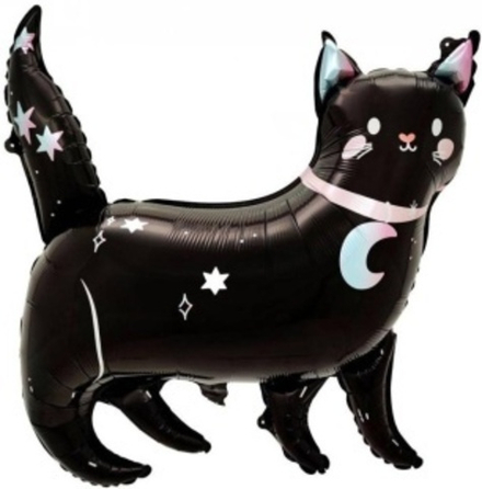 К Фигура Звездная кошка Черный 38''/97 см.