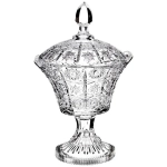 Конфетница на ножке muza crystal 17*17*29 см.
