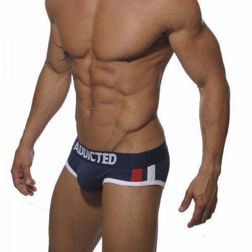 Мужские трусы брифы синие с пуш-Ап Addicted Push-Up Blue Brief