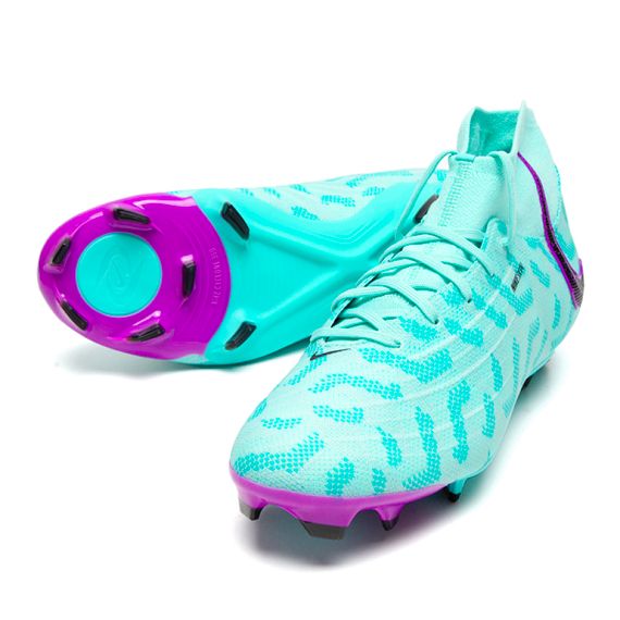 NIKE Phantom Luna Футбольные бутсы MID Топ Голубой фиолетовый Унисекс