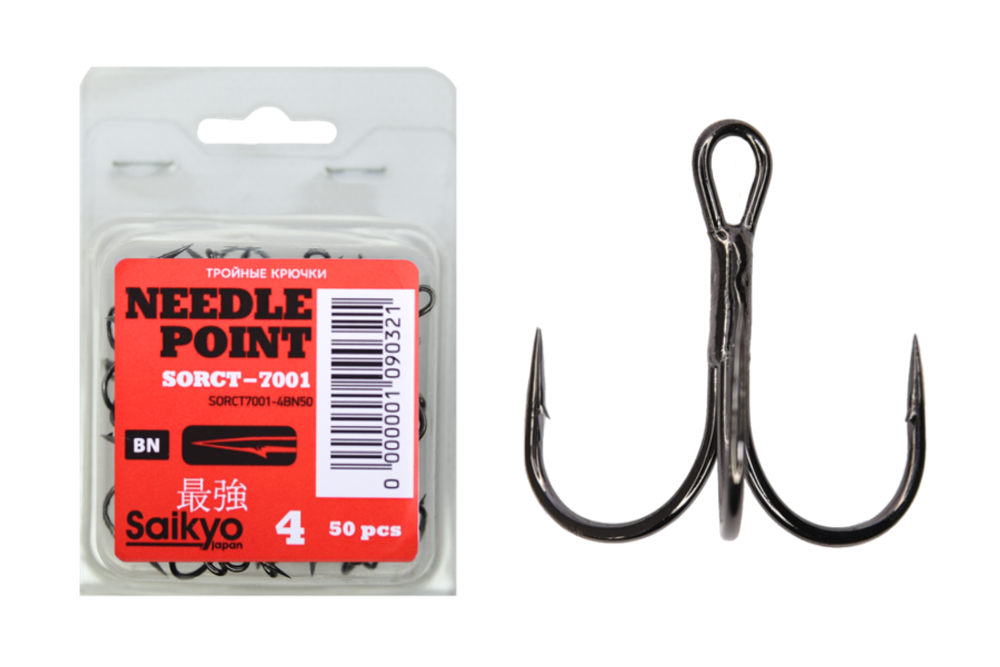 Крючки Saikyo тройн.7001BN №  4 (50шт)