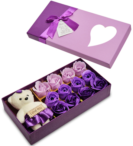 ЯЛ-20-05/3 Подарочный набор «Розы» фиолетовый