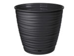Горшок цветочный Saffron 2,6л с поддоном (черный)