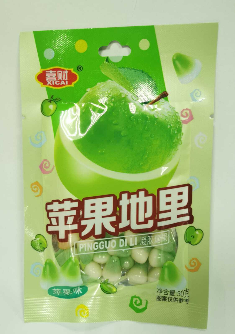 Жевательные конфеты XICAI CANDI вкус ЯБЛОКО 30гр