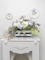 Композиция в ящике "Гортензия"