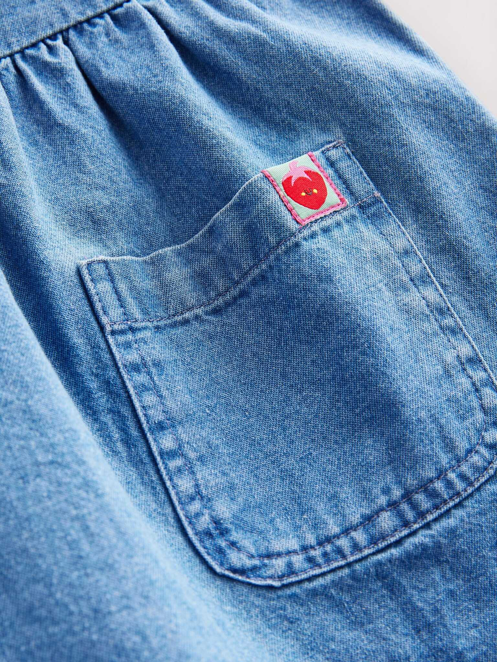 Комбинезон джинсовый для девочки Next E29-091, Синий