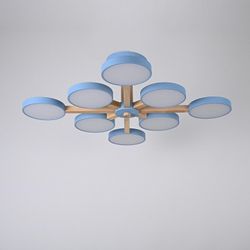 Люстра на штанге Imperiumloft TURNA Blue TURNA-B01