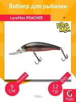 Воблер для рыбалки POACHER 90F DDR-029 12 г., плавающий