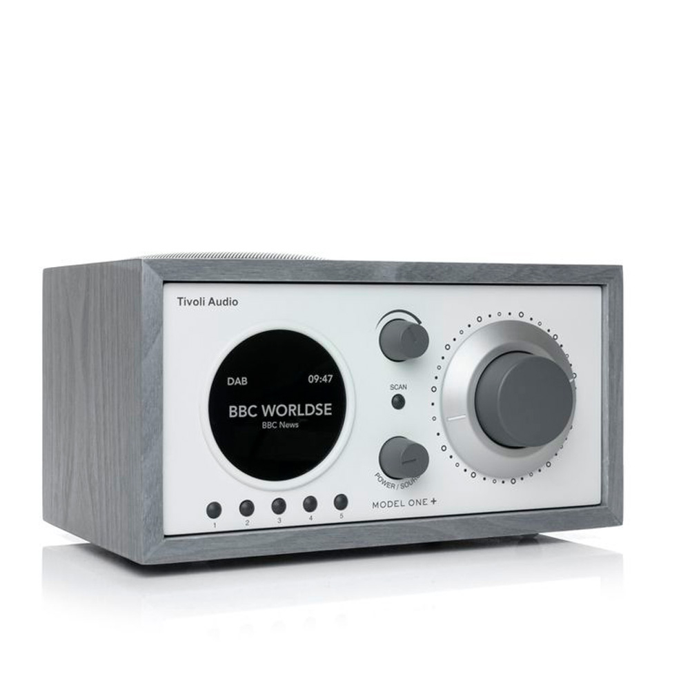 Tivoli Model One+ Серый/Белый [Grey/White] — радиоприемник с часами