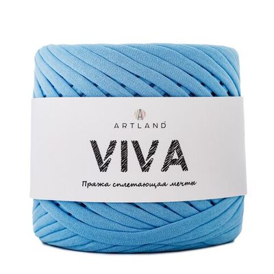 Трикотажная пряжа Viva, 100% х/б, 300 гр, 100 м, св.голубой