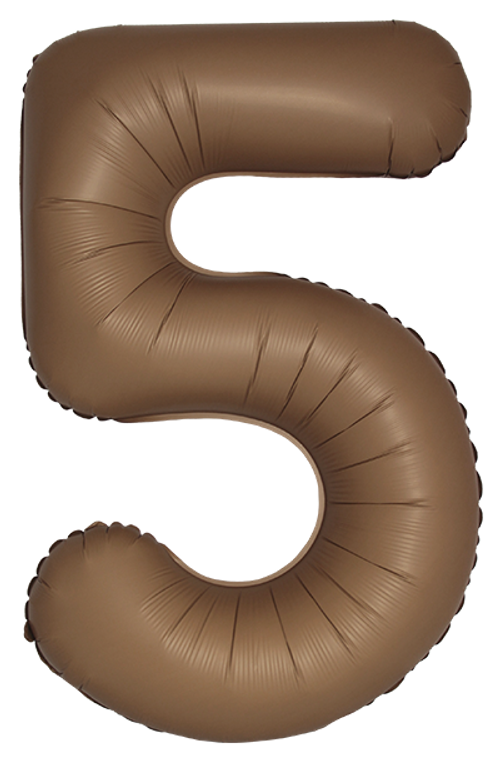 Цифра 5 Slim, Шоколад, Матовый в упаковке 40" Fm